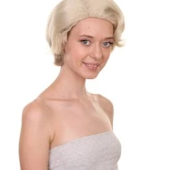 HPO Men's Prada Devil Miranda | Grey White Swoop Movie Wig | Premium Halloween Wig