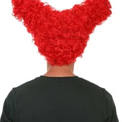 HPO Drama Queen Red Mens Wig | Red Cosplay Halloween Wig | Premium Breathable Capless Cap Men's