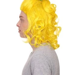HPO Ugly Sister Women's Fairytale Wig | Yellow Halloween Wig | Premium Breathable Capless Cap
