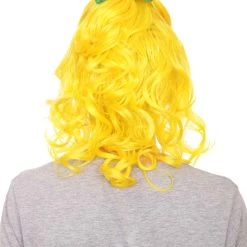 HPO Ugly Sister Women's Fairytale Wig | Yellow Halloween Wig | Premium Breathable Capless Cap