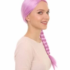 HPO Womens Slovenia Braided Wig Song Contest 2018 | Purple Celebrity Wigs | Premium Breathable Capless Cap