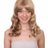Adult Women's 17" Inch Medium Length Wavy Halloween Taylor Country Pop Star Wig, Synthetic Soft Fiber Hair, Capless Cap Design For Comfort And Fitting | HPO