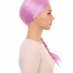 HPO Womens Slovenia Braided Wig Song Contest 2018 | Purple Celebrity Wigs | Premium Breathable Capless Cap