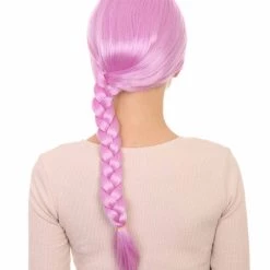HPO Womens Slovenia Braided Wig Song Contest 2018 | Purple Celebrity Wigs | Premium Breathable Capless Cap