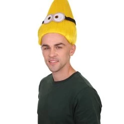 HPO Animation Yellow Mens Wig | Yellow Wig | Premium Breathable Capless Cap