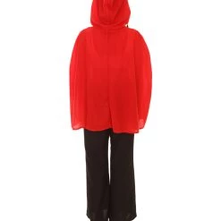 HPO Adult Women's Mrs Santa Claus Hooded Cape Costume | Red Christmas Costume