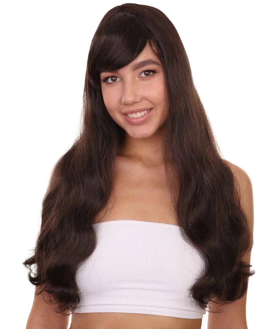 Adult Women's 24" Inch Long Length Halloween Cosplay Queen Of Tejano Costume Wig, Synthetic Soft Fiber Hair, Perfect For Your Next Festival And Group Anime Party! | HPO