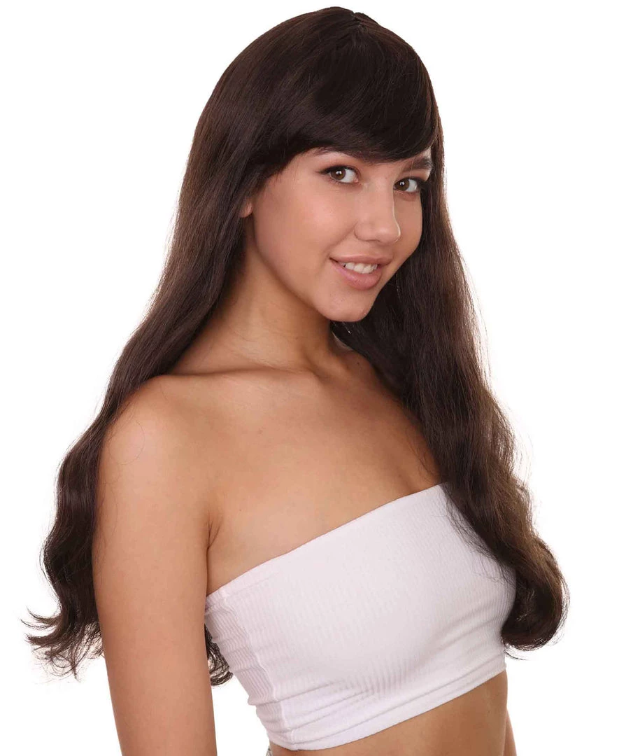 Adult Women's 24" Inch Long Length Halloween Cosplay Queen Of Tejano Costume Wig, Synthetic Soft Fiber Hair, Perfect For Your Next Festival And Group Anime Party! | HPO