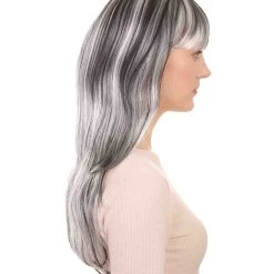 HPO Women's Womens Sinister Witch Wig | Horror Cosplay Halloween Wig | Premium Breathable Capless Cap