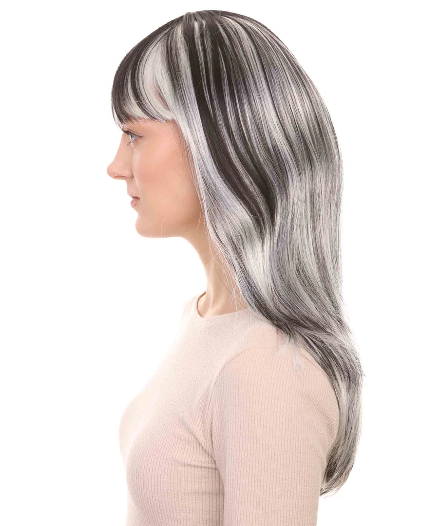 HPO Women's Womens Sinister Witch Wig | Horror Cosplay Halloween Wig | Premium Breathable Capless Cap