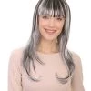 HPO Women's Womens Sinister Witch Wig | Horror Cosplay Halloween Wig | Premium Breathable Capless Cap