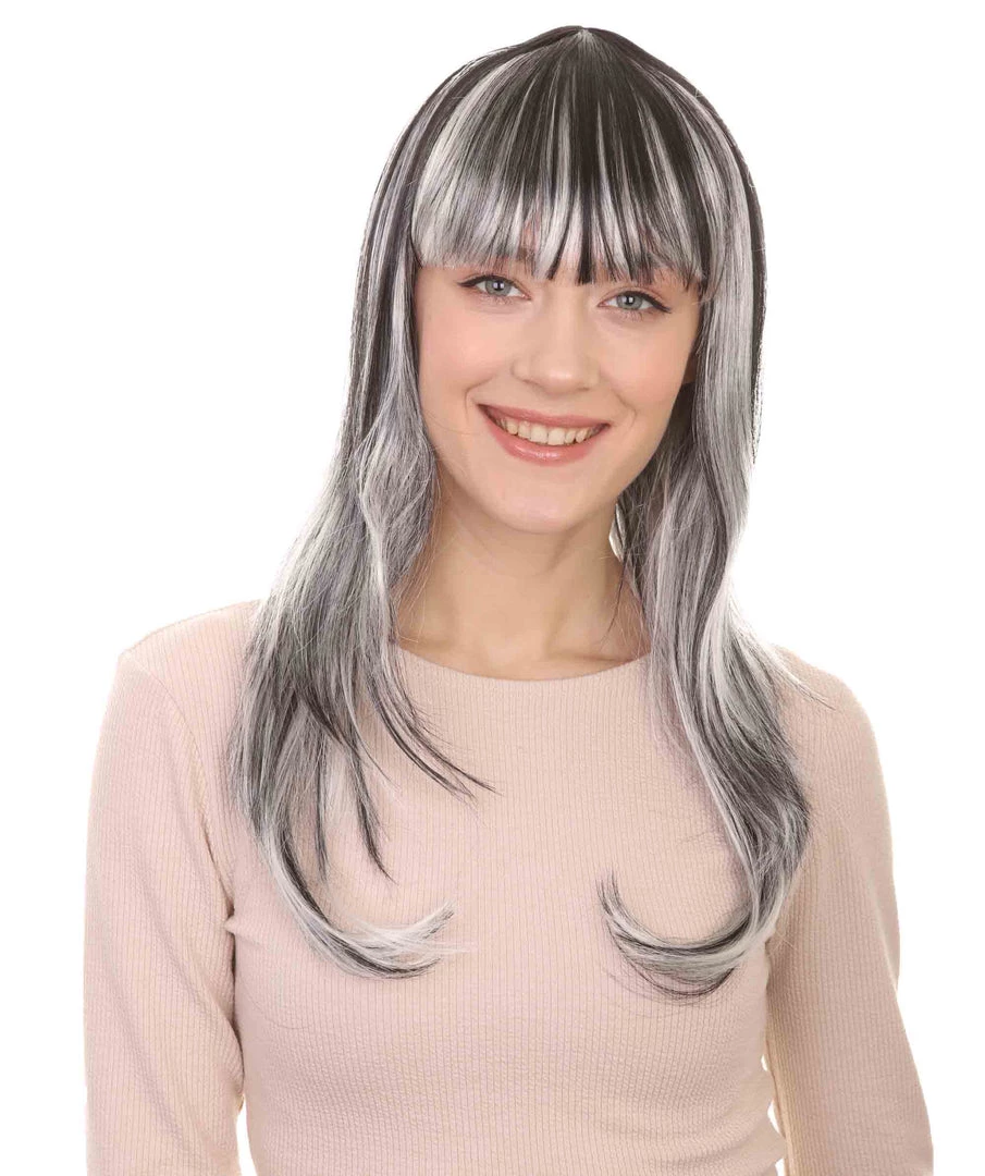 HPO Women's Womens Sinister Witch Wig | Horror Cosplay Halloween Wig | Premium Breathable Capless Cap