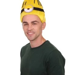 HPO Animation Yellow Mens Wig | Yellow Cartoon Wig | Premium Breathable Capless Cap