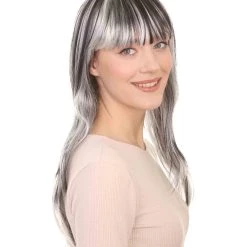 HPO Women's Womens Sinister Witch Wig | Horror Cosplay Halloween Wig | Premium Breathable Capless Cap