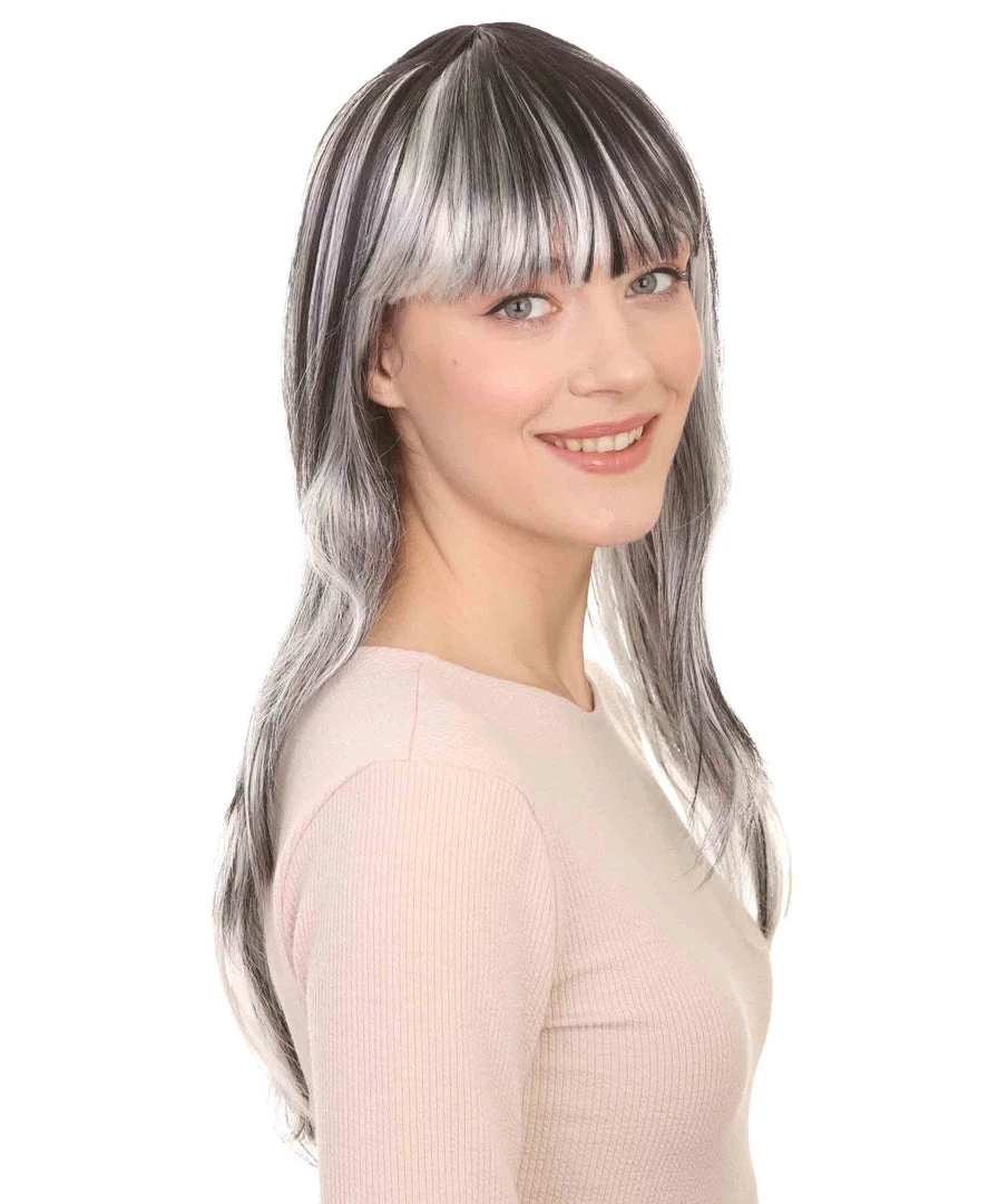 HPO Women's Womens Sinister Witch Wig | Horror Cosplay Halloween Wig | Premium Breathable Capless Cap