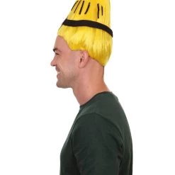 HPO Animation Yellow Mens Wig | Yellow Cartoon Wig | Premium Breathable Capless Cap