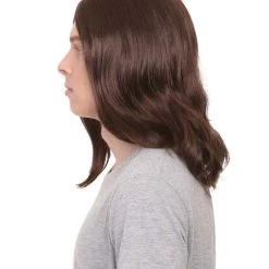 HPO Hollywood Mens Rocker Wig | Pop Star Cosplay Halloween Wig | Premium Breathable Capless Cap