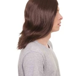 HPO Hollywood Mens Rocker Wig | Pop Star Cosplay Halloween Wig | Premium Breathable Capless Cap