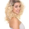 HPO Women's Latina Diva Womens Wig | Long Curly Blond Fancy Halloween Wig | Premium Breathable Capless Cap