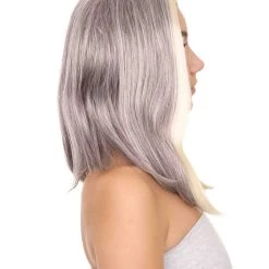 HPO TV President Womens Wig | Blond Black Movie Wig | Premium Breathable Capless Cap Men's