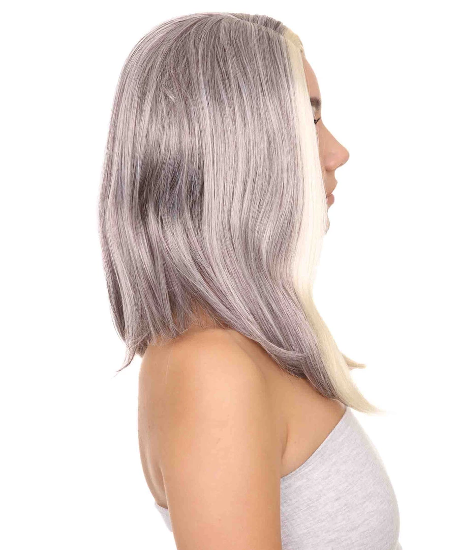 HPO TV President Womens Wig | Blond Black Movie Wig | Premium Breathable Capless Cap Men's