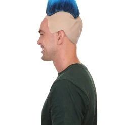 HPO Cartoon Mens Wig | Blue Cosplay Halloween Wig Men's