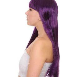 HPO Long Bob Womens Wig | Fancy Party Event Ready Halloween Wig (Lots Of Color Options) | Premium Breathable Capless Cap