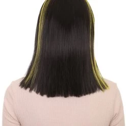 HPO Womens Medium Straight Styles Multi Color Wig | Premium Breathable Capless Cap