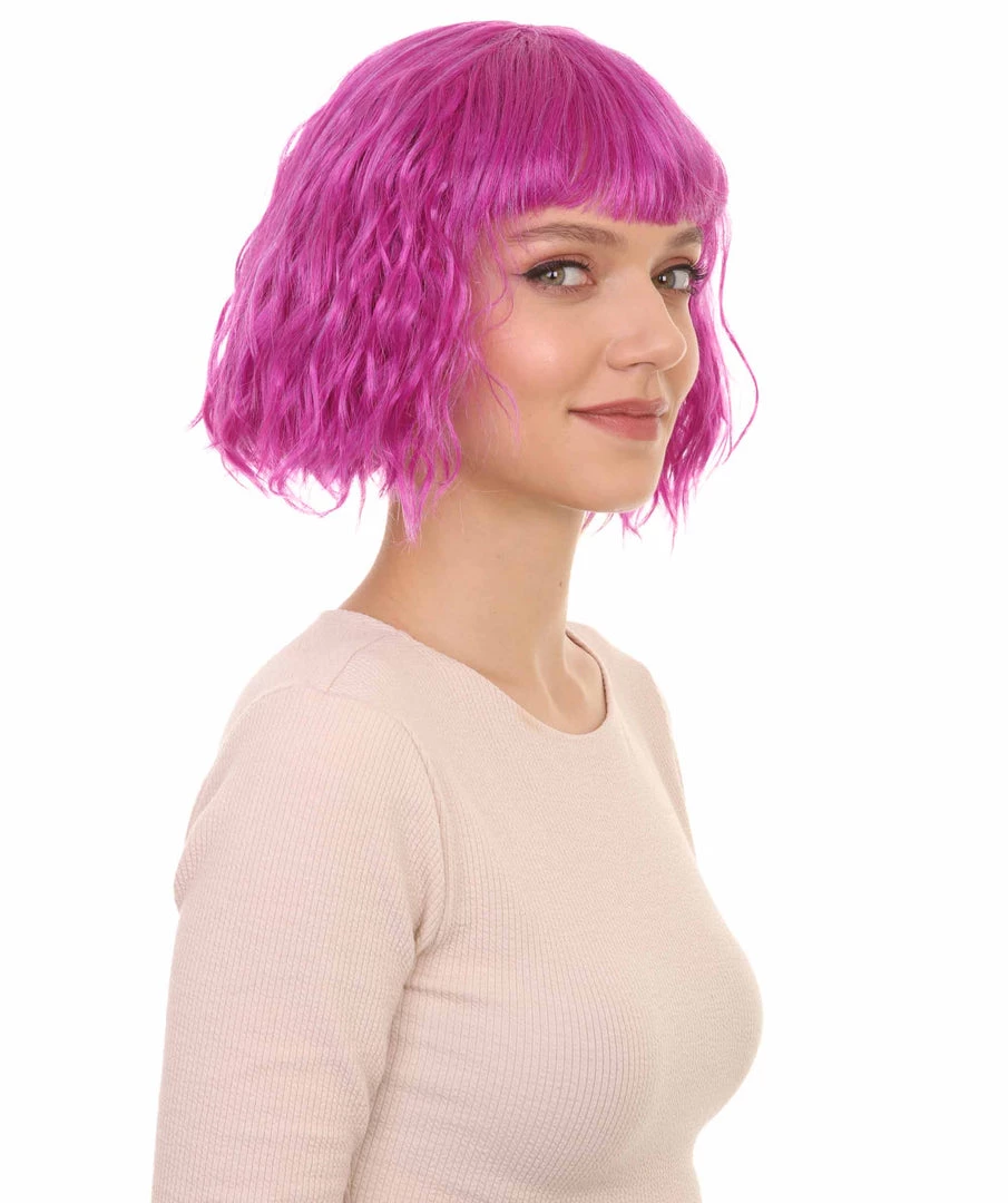 HPO Womens Party Ready Fancy Cosplay Halloween Wigs | Lots Of Color Choices | Premium Breathable Capless Cap