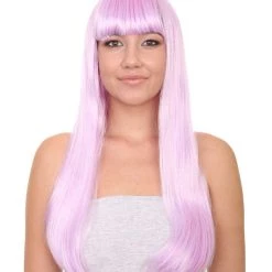 HPO Long Bob Womens Wig | Fancy Party Event Ready Halloween Wig (Lots Of Color Options) | Premium Breathable Capless Cap