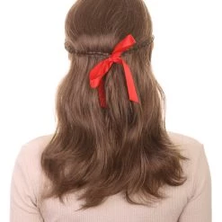 HPO Brown Braid Womens Wig | Cosplay Halloween Wig | Premium Breathable Capless Cap Women's