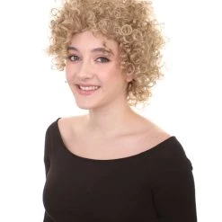 HPO 70's Funky Afro Unisex Wig | Blonde Retro Wig | Premium Breathable Capless Cap