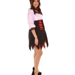HPO Adult Women's Sexy Pirate Costume | Lt Purple Cosplay Costume