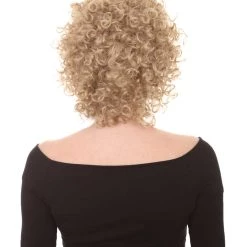HPO 70's Funky Afro Unisex Wig | Blonde Retro Wig | Premium Breathable Capless Cap