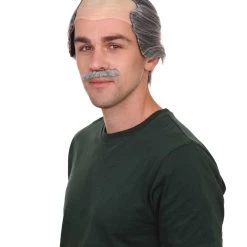 HPO Crime Film Mens Wig | Black & White Wig