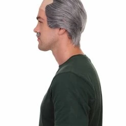 HPO Crime Film Mens Wig | Black & White Wig