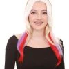 HPO Mixed Color Braided Womens Wig | Fancy Party Event Ready Halloween Wig | Premium Breathable Capless Cap Women's