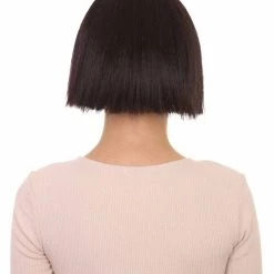 HPO Super Model Black & Purple Bob Womens Wig | Bob Party Ready Fancy Cosplay Halloween Wig | Premium Breathable Capless Cap Women's