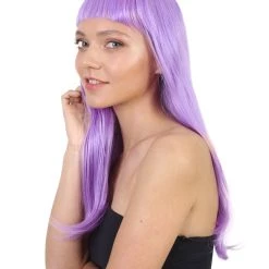 HPO Women's Long Length Party Girl Wig - Multiple Colors Synthetic Fiber Hair