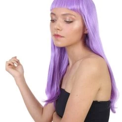 HPO Women's Long Length Party Girl Wig - Multiple Colors Synthetic Fiber Hair