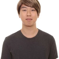 HPO Men Fancy Brown Wig | Cosplay Halloween Wig | Premium Breathable Capless Cap