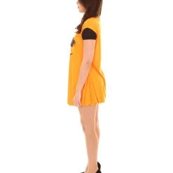 HPO Adult Women's Ghost Dress Costume | Orange Halloween Costume