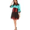 HPO Adult Women's Sexy Pirate Costume | Green Cosplay Costume