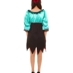 HPO Adult Women's Sexy Pirate Costume | Green Cosplay Costume