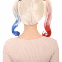 HPO Women's Womens Suicide Wig | Multi-color Cosplay TV/Movie Wigs | Premium Breathable Capless Cap