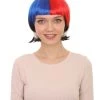 FLAGWIGS Women Patriotic South Korean Flag Bob Wig | Premium Breathable Capless Cap
