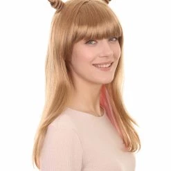 HPO Women's Mixed Brown Color Anime Cosplay Womens Wig | Fancy Party Event Ready Halloween Wig | Premium Breathable Capless Cap