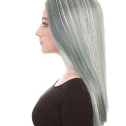 HPO After Death Zombie Womens Wig |Grey Horror Cosplay Halloween Wig | Premium Breathable Capless Cap Women's