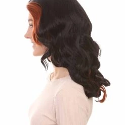 HPO Women's Womens Monster Wig | Black And Orange TV/Movie Wigs | Premium Breathable Capless Cap