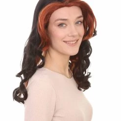 HPO Women's Womens Monster Wig | Black And Orange TV/Movie Wigs | Premium Breathable Capless Cap